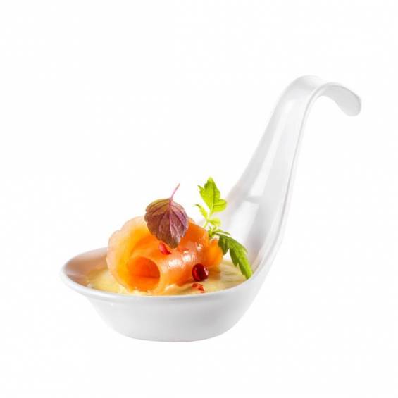 美食塑料勺白色- 200/cs - 0.24美元/pc
