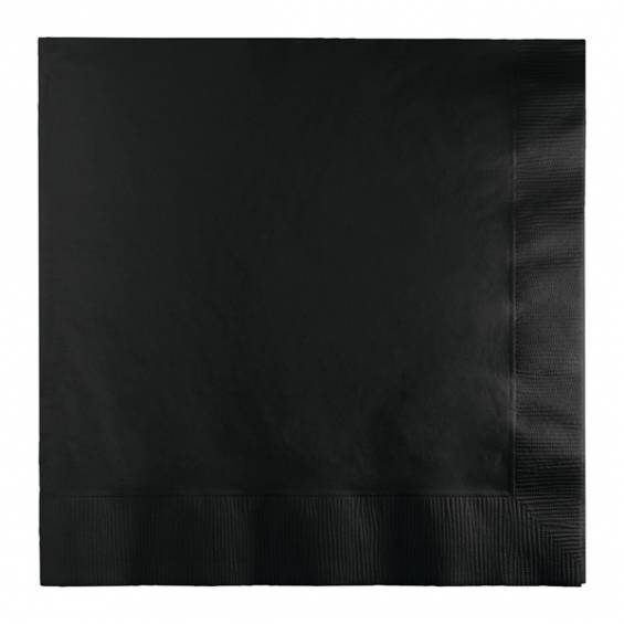 黑色午餐餐巾纸- 50美分